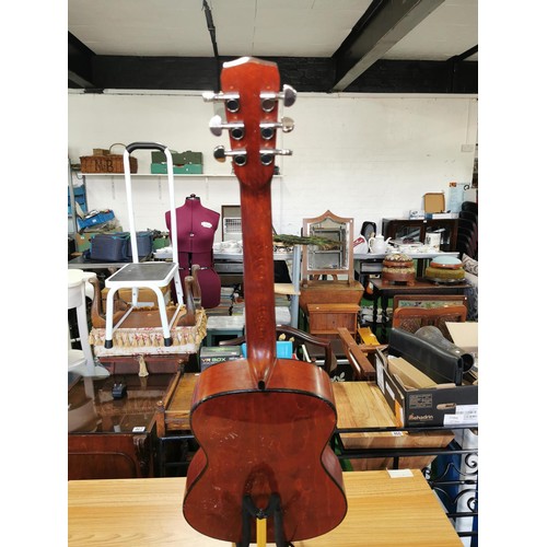 109 - 3/4 size high spot Spanish guitar laminate top all in good order would benifit from a set of nylon s... 