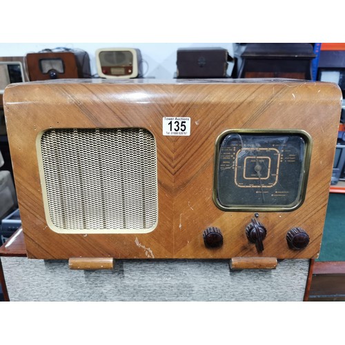 135 - Collection of 4x vintage table top radios inc Bush, Ever Ready, Continental and a Rigonda radio and ... 