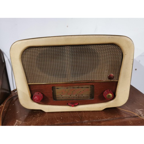 138 - Collection of 9x vintage radios inc Cossor, PYE, Bush etc due to the vintage nature of these items w... 