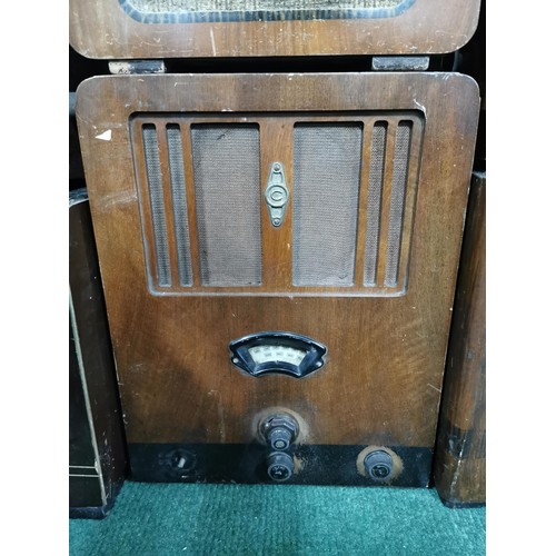 138 - Collection of 9x vintage radios inc Cossor, PYE, Bush etc due to the vintage nature of these items w... 