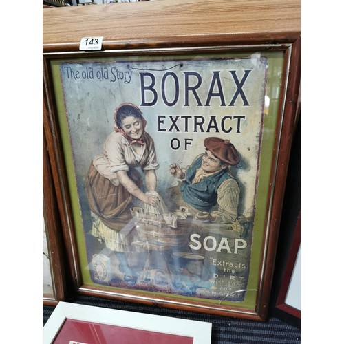 143 - Collection of 4x advertising prints inc Chadwicks sewing cotton, Borax extract of soap, Moulin Rouge... 