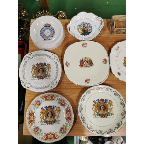 261 - Large job lot of royal memorabilia cups and plates by Grindley, Royal Staffordshire pottery, Alfred ... 