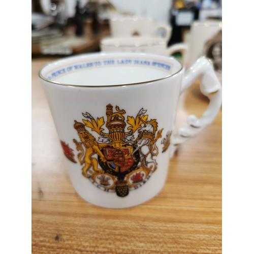 262 - Large collection of Royal memorabilia by Royal Albert, Aynsley, W.H.Goss etc inc cups, beakers and p... 