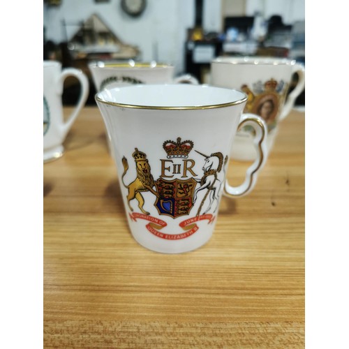 262 - Large collection of Royal memorabilia by Royal Albert, Aynsley, W.H.Goss etc inc cups, beakers and p... 