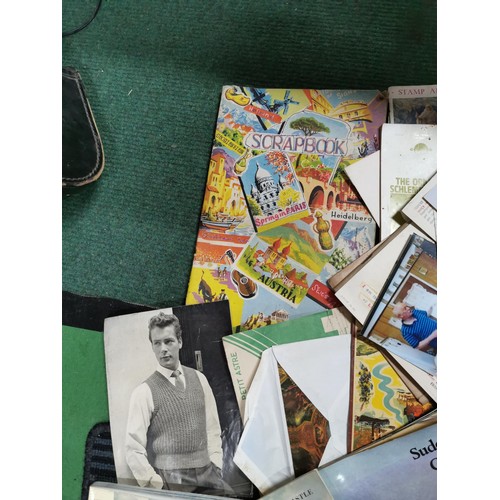 274 - Very large job lot of ephemera in 3 boxes and a vintage suitcase covering various subjects inc many ... 