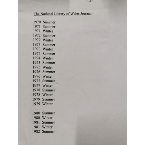 276 - Large collection of 33x The National Library of Wales Journal covering various decades, list include... 