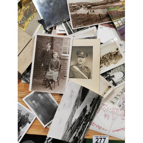 277 - Large collection of vintage vintage of postcards and photos of various subjects inc Aberystwyth post... 