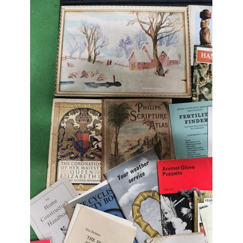 278 - Large quantity of ephemra inc mostly of vintage and antique pamplets and booklets inc almanacks, pho... 