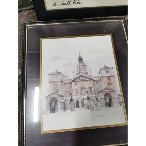 399 - Large collection of 18x framed and glazed pictures of various subjects inc lake district, St Pauls, ... 