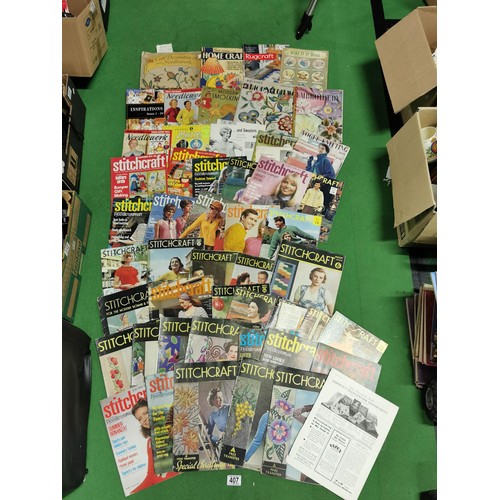 407 - Large collection of craft magazines from 1930's to the 1970's inc Vogue Embroidery, Rug Craft, Needl... 