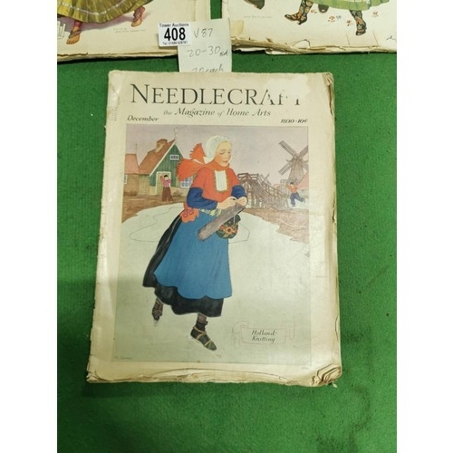 408 - Rare American Needlecraft (The Home Arts)  magazines dating Dec 1930, Jan 1931 & Feb 1931 magazines ... 