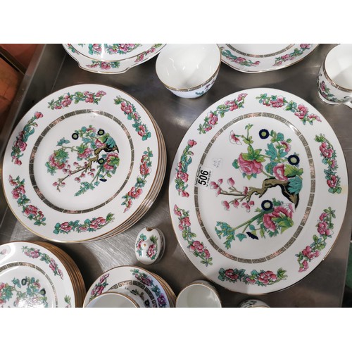 506 - 60 piece Royal Grafton Indian Tree dinner set inc 6 cups, 6x small cups, 6x large cups, cream jug an... 