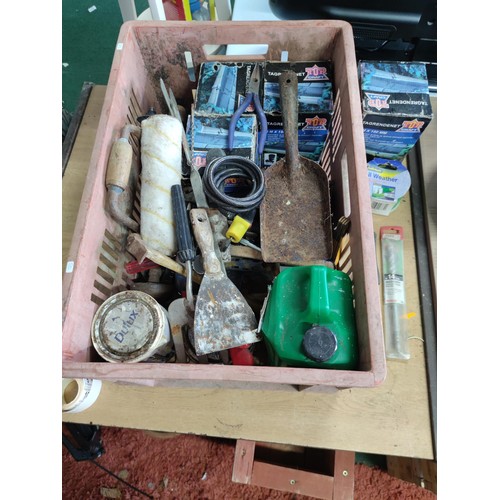 3 - 2 crates containing a large quantity of tools and accessories including a quantity of 17 grinding di... 