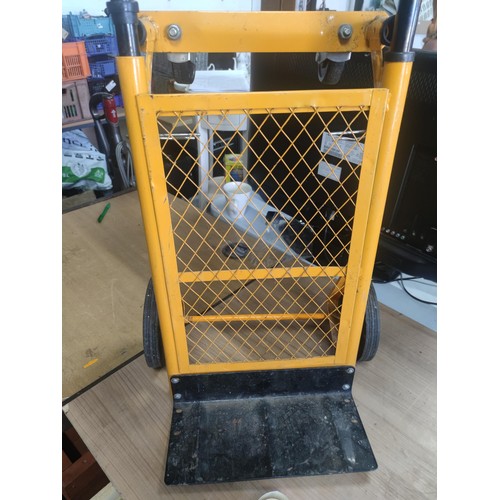 84 - A multi purpose sack truck/wheeled trolley in good order with locking pins. Height 103cm, depth 34cm... 