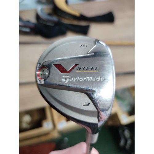 118 - 3 woods by tailor made including a 3 wood, 5 wood and an oversized R7460 driver. All with graphite s... 