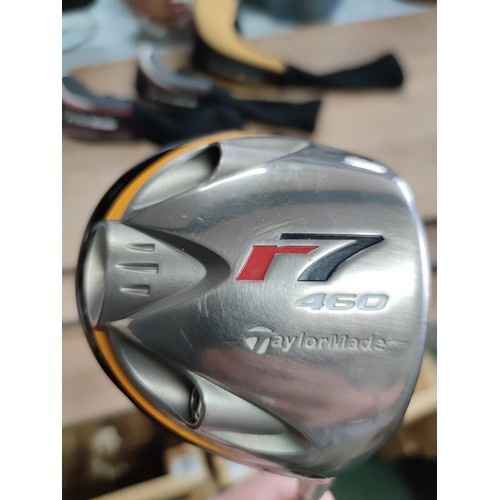 118 - 3 woods by tailor made including a 3 wood, 5 wood and an oversized R7460 driver. All with graphite s... 