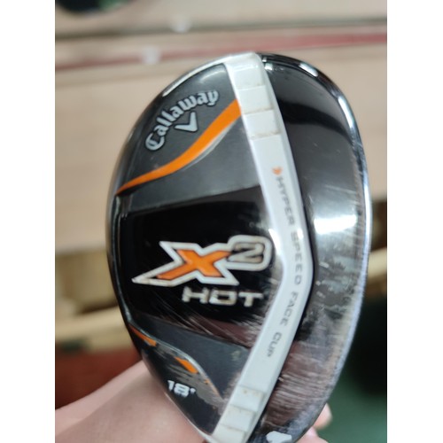 122 - A collection of 3 woods by Callaway including a 3 and 4 wood Big Bertha with steel heads and graphit... 