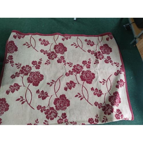 155 - A pair of vintage Ida downs with floral patterned design along with a large Laura Ashley red floral ... 