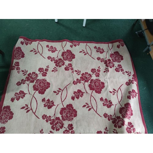 155 - A pair of vintage Ida downs with floral patterned design along with a large Laura Ashley red floral ... 