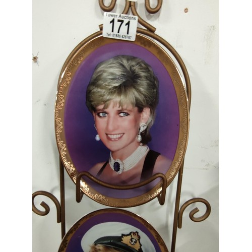 171 - A collection of 4 limited edition Davenport plates relating to the memories of Diana including 