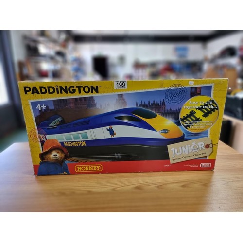 199 - A Hornby junior Paddington battery operated train set R1247 in as new condition.