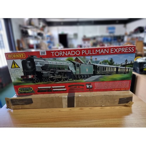 200 - A boxed as new Hornby R1169 tornado Pullman express locomotive set, fully complete, no use.