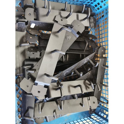 20 - Large quantity of 7x crates, inc key racks, phillips and flat head screws, bolt taps, washers, decor... 