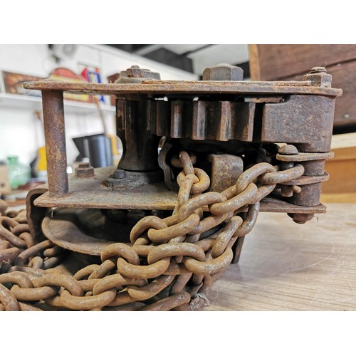 34 - Original heavy duty Sentinel wagon works winch, plant number 1119 (Shrewsbury plant) by Herbert Morr... 