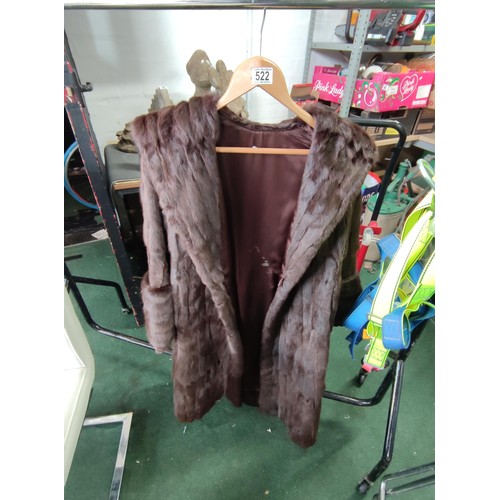 522 - French rabbit fur coat