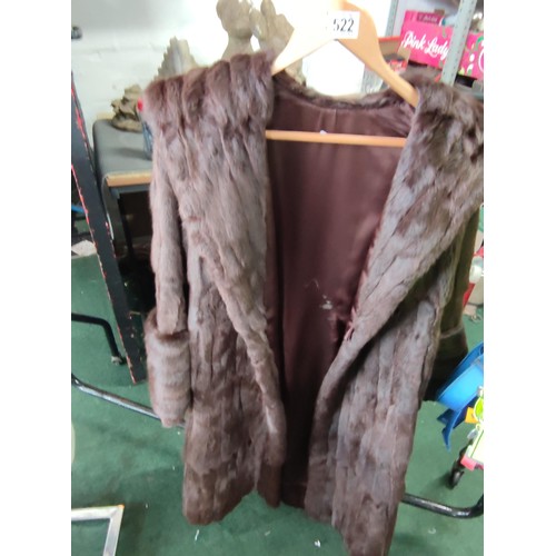 522 - French rabbit fur coat