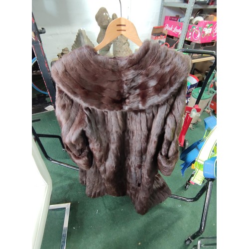 522 - French rabbit fur coat