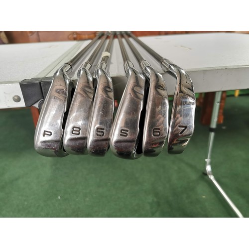 107 - 6x graphite shafted golf iron set  M2i by Ram inc 5, 6, 7, 8, pitching wedge and sand wedge all in g... 