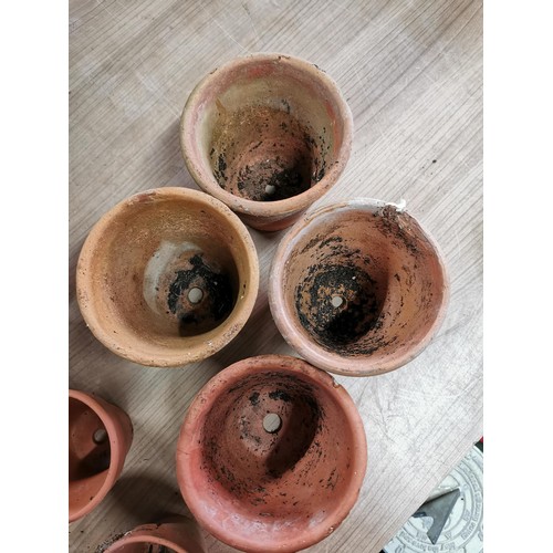 76 - 23 terracotta plant pots all in good order