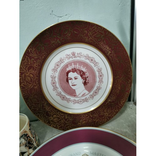 446 - Large quantity of royal memorabilia inc commemorative plates, beakers,  peace mugs from the end of W... 