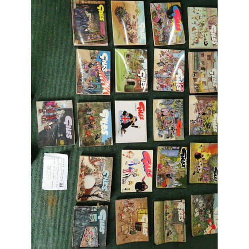 144 - Large collection of 46 Giles Annuals numbers 6 through to 54, number 6 is in lovely condition. all i... 