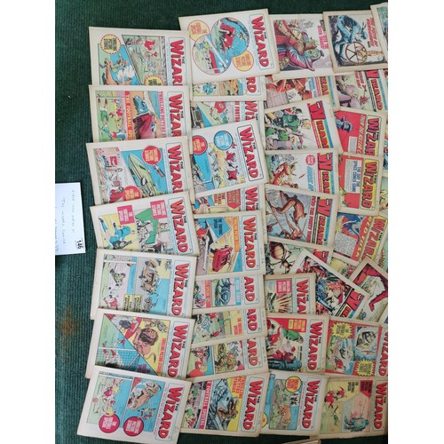 146 - Very large collection of vintage The Wizzard comics dated from 1971 through to 1978 all different ov... 