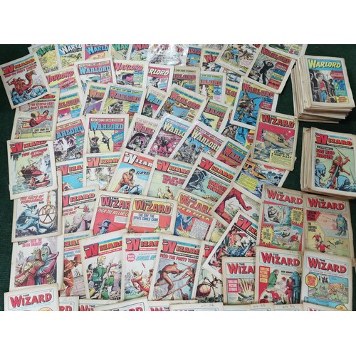 146 - Very large collection of vintage The Wizzard comics dated from 1971 through to 1978 all different ov... 