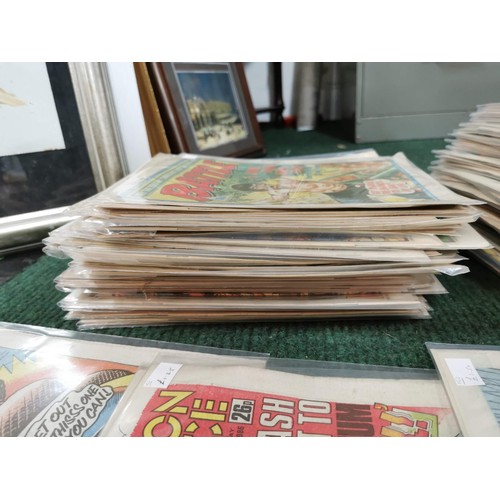 147 - Very large collection of well over 150 Battle comics, all are in plastic protective sleeves, all hav... 