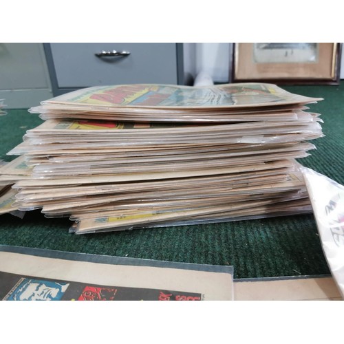 147 - Very large collection of well over 150 Battle comics, all are in plastic protective sleeves, all hav... 