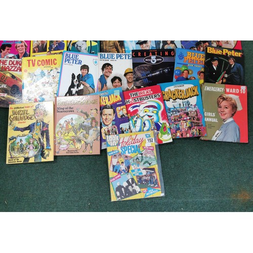 152 - Large collection of TV relayed annuals from the 1970's 80's  inc The Saint, Black Beauty, The Dukes ... 