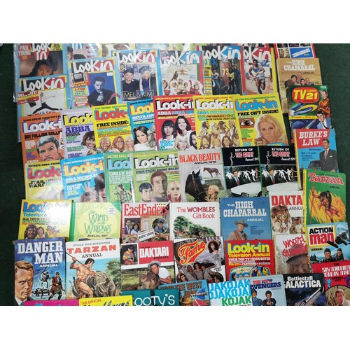 152 - Large collection of TV relayed annuals from the 1970's 80's  inc The Saint, Black Beauty, The Dukes ... 