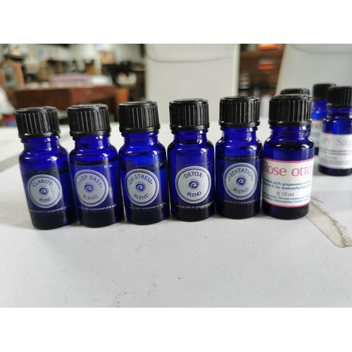 94 - Large collection of bottled aromatherapy oils mostly full