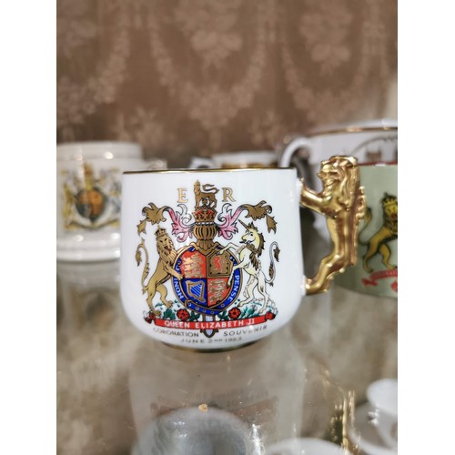 449 - Large collection of royal memorabilia ceramics inc a Corona ware Tea set complete with teapot, 4 tri... 