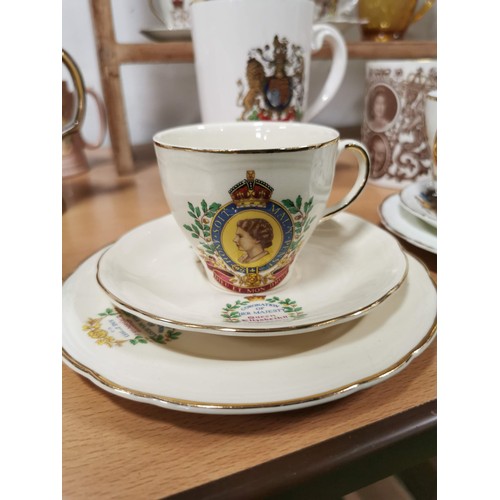 452 - Large collection of trios cup and saucers commemorating royal coronations along with collectable lar... 