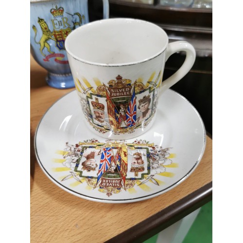 452 - Large collection of trios cup and saucers commemorating royal coronations along with collectable lar... 