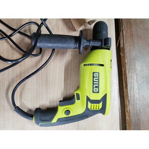 18 - Boxed Guild 750w 230v hammer drill in good working order complete with instruction and accessories