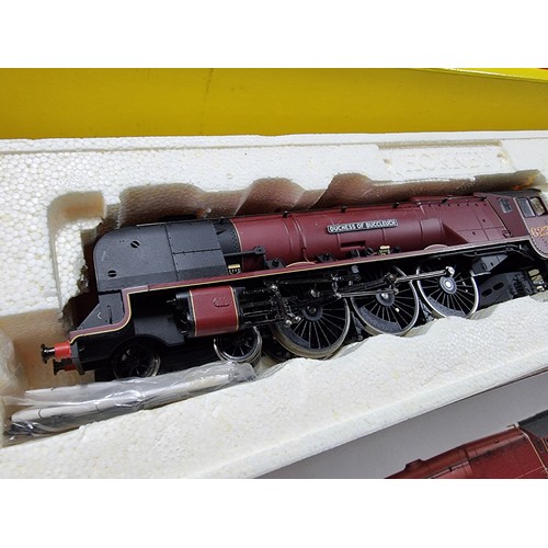 186 - A boxed as new Hornby R2230 Duchess of Buccleuch locomotive and tender.