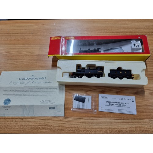 187 - A boxed as new Hornby R2683 Caledonian locomotive and tender, limited edition of 2000 with COA.