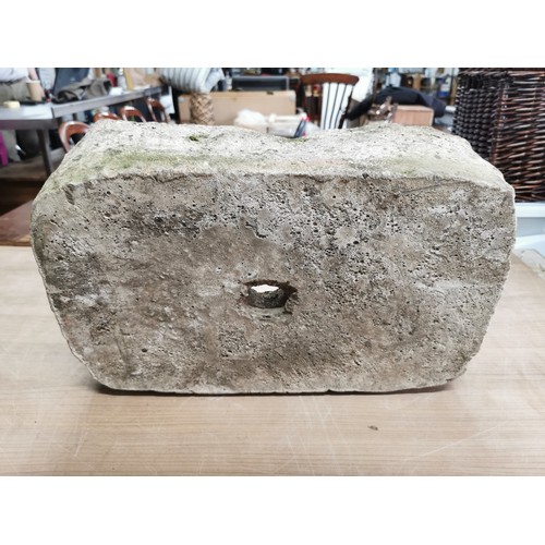 85 - Large rectangle stoneware planter height 15cm high, 47cm long and 31cm deep, in very good order