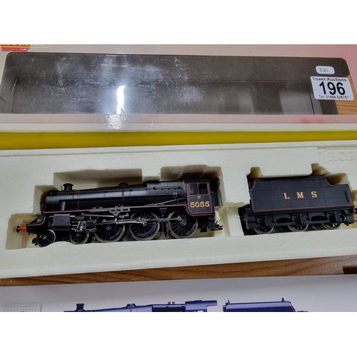 196 - A boxed Hornby R2257 LMS 4-6-0 class 5P5F locomotive and tender.